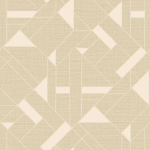 Zambaiti papel pintado motivo gráfico beige - 70 cm x 10.05 m - 662177