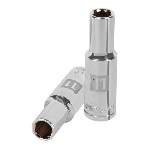 Llave vaso hexagonal larga, cuadro 1/2" - 11 mm