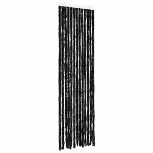 vidaXL cortina mosquitera gris antracita chenilla 56x200 cm