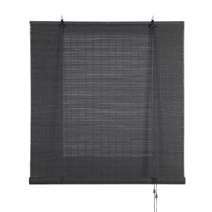 Storesdeco | estor de bambú, estor enrollable lamas gris, 150x175 cm