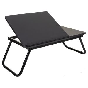 Mesa escritorio plegable negra 61x35.5x20