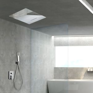 Imex - columna ducha empotrada con grifo cromado serie sumatra