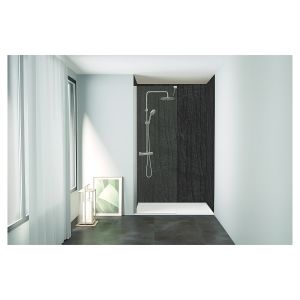 Ondee - kit  paneles murales nicho maola pizarra 200cm perfil negro