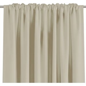 Cortina fruncida efecto lino beige 140x280cm kilava