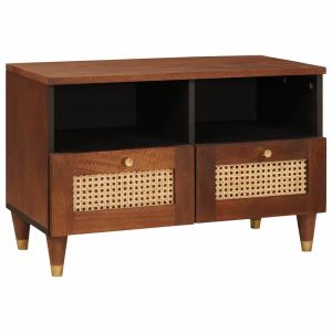 Mueble de tv rectangular moderno con espacio de almacenaje