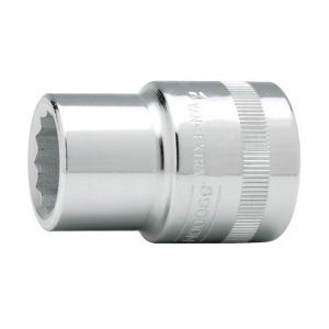 Llave vaso cuadradillo 3/4'' boca bihexagonal serie corta métrica m-28