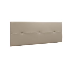Venprodin - cabecero prado - 3 botones - polipiel 160x55x4cm - vison