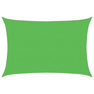 vidaXL toldo de vela hdpe verde claro 160 g/m² 3x4 m