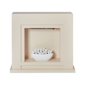 Chimenea eléctrica con calefactor sahara beige