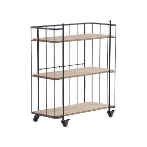 Carrito de cocina gabbs metal negro
