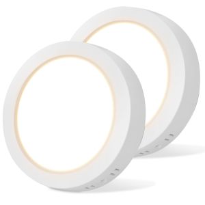Aigostar plafón LED techo 6w 600lm 3000k 123*35hmm, 2 piezas