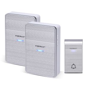 Aigostar ding dc-timbre inalámbrico portátil,ip55,36 melodías
