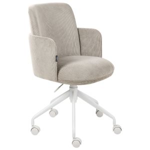 Silla de oficina dryden pana gris pardo