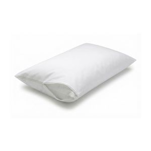 Protector almohada cremallera algodón-polí  10 uds. 45x80  blanco