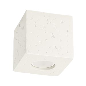 Lámpara de techo quad 1 beige concreto 10x10x10cm