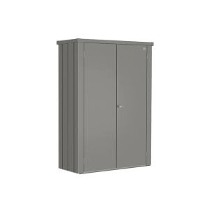 Armario metalico biohort romeo m high alto color gris cuarzo metalizado