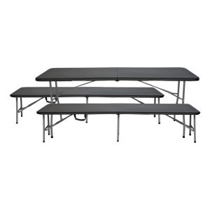 Conjunto plegable mesa con 2 bancos de 180cm catering 7house