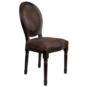 Silla de madera marrón 48x46x96