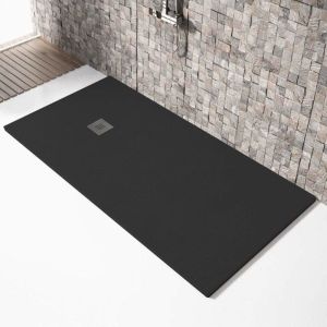 Plato de ducha resina madison negro  70x150cm