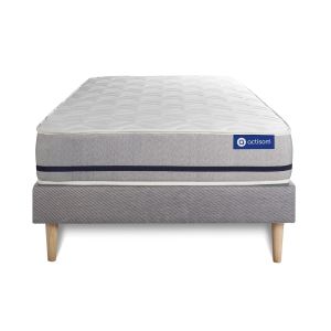 Pack colchón actimemo soft 80x200cm + somier, espuma viscoelástica, 3 zonas