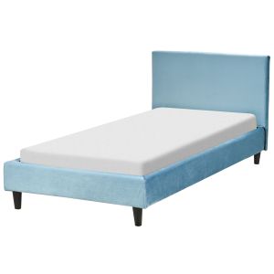 Cama terciopelo fitou 90 x 200 cm azul claro