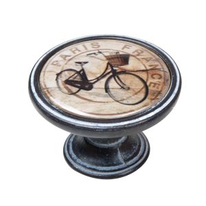 Tirador bici paris óxido decapado 37mm, lote de 12