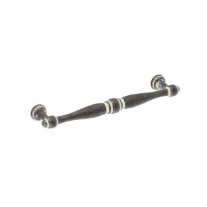 Tirador para mueble 619 en zamac dist entre ejes 128 mm marfil lote de 6