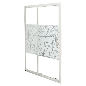 Ondee - mampara ekla - corredera 100x185 -vidrio templado