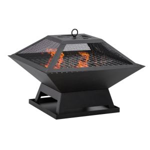 Brasero exterior 45x45x34 cm acero Outsunny