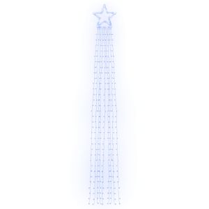 vidaXL luces para árbol de navidad 320 LED azul 375 cm