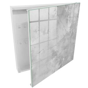 Guardallaves decorativo 30x30x5 elegancia pura, apertura derecha