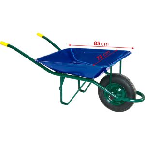 Carretilla metálica caja ancha