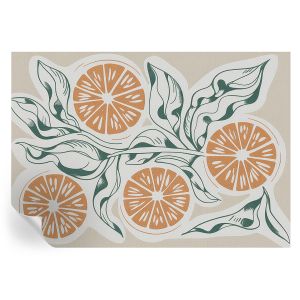 Papel pintado autoadhesivo patrones de frutas 208x146 tulup