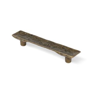 Tirador para mueble rei 1104 | cc 96 mm | cuero viejo | zamak