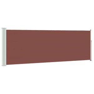 vidaXL toldo lateral retráctil de jardín marrón 100x300 cm