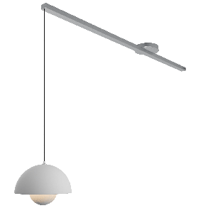 Lightswing® single - acero inoxidable 110 cm - para una lámpara coLGante​​.
