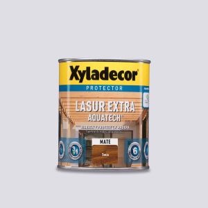 Xyladecor lasur extra mate aquatech para madera teca 750 ml
