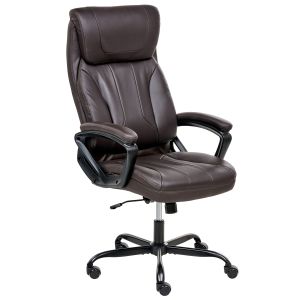 Silla ejecutiva proud piel sintética marrón oscuro