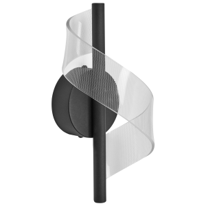 Lámpara LED de pared sarela metal negro