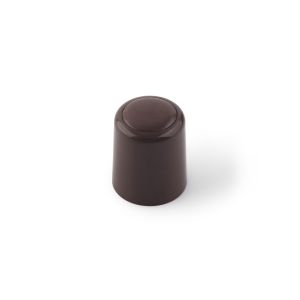 Tope de puerta rei 388 | 28x28x34 mm | marrón | 2 uds. | plástico
