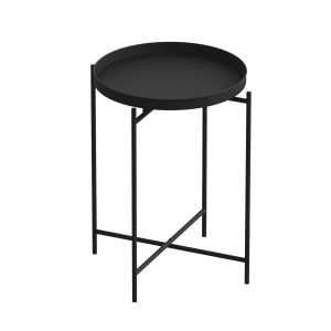 Mesa de centro de metal <<sheby>> 46 x 46 x 56 cm - negro
