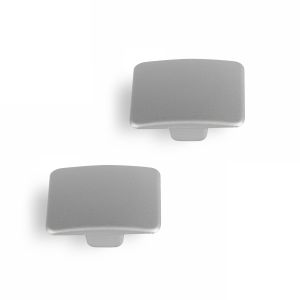 Tirador para mueble rei 782 | 37x37x19 mm | gris ceniza | 2 uds. | zamak