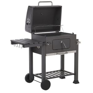Barbacoa de carbón pavlof metal negro
