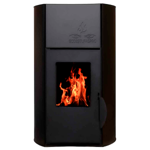 Hidroestufa de pellet Hydra 18 Negro, 18kW, hasta 150m2