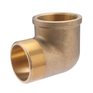 Codo de latón macho-hembra para atornillar 2 .