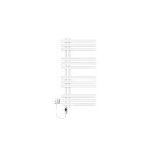 Radiador toallero eléctrico blanco 500 x 1000 mm con elemento  600w