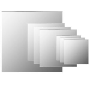 vidaXL conjunto de espejos de pared cuadrados vidrio 7 piezas
