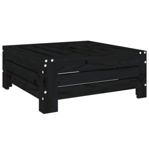 vidaXL cubierta para base de sombrilla madera maciza de pino negro