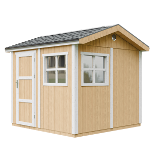 Caseta de jardín Timbela m913-harvest honey, 5,9 m², premium, con suelo