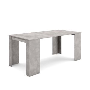 Mesa consola extensible, 180x90x77cm, cemento